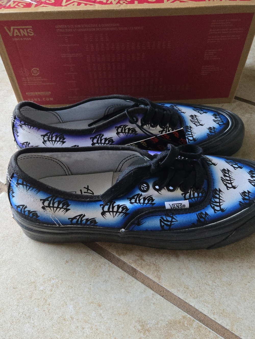 Vans x Alva Skates Authentic 44 DX Women 8.5 Halo Multicolor 052026 - Picture 6 of 8